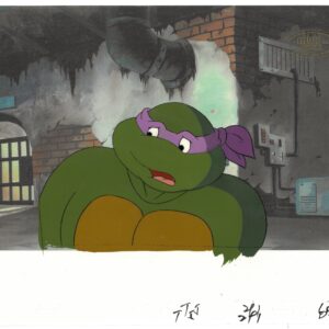 A TMNT Original Multi-Cel Production Set-Up with Donatello (MWS Seal)
