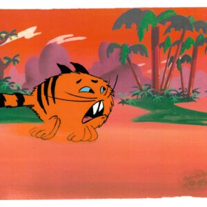 Pac-Man Original Production Cel with Hanna-Barbera Seal- 1982