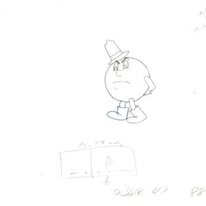 Pac-Man Original Multi-Cel Production Set-Up with Matching Drawings and Official Hanna-Barbera Seal- 1982 - Image 3