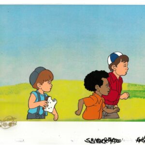 Little Rascals Original Multi-Cel Production Set-Up with Official Hanna-Barbera Seal- 1982