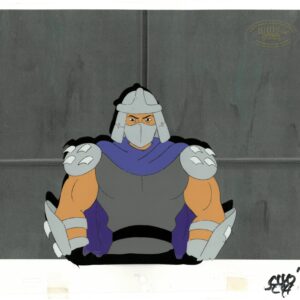 A TMNT Original Production Cel of Shredder with MWS Seal