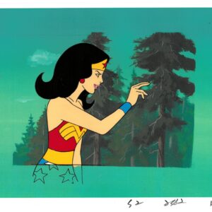 Super Friends Original Production Cel featuring Wonder Woman
