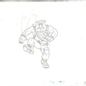 3 TMNT Original Production Drawings - Casey Jones, Rocksteady and Bebop - Image 4