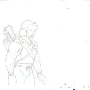 3 TMNT Original Production Drawings - Casey Jones, Rocksteady and Bebop - Image 2
