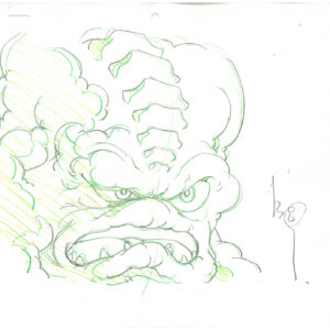 3 TMNT Original Production Drawings - Krang