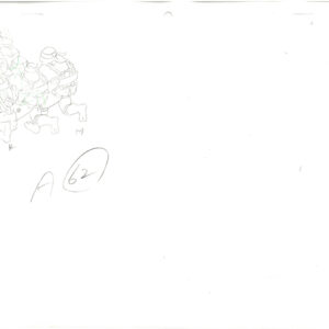 4 TMNT Original Production Drawings - April, Michelangelo, Raphael, Donatello, and Leonardo - Image 5