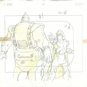 4 TMNT Original Production Drawings -Krang and Shredder - Image 5