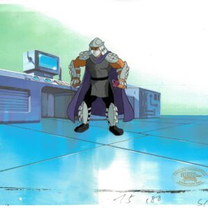 A TMNT Original Production Cel of Shredder with MWS Seal