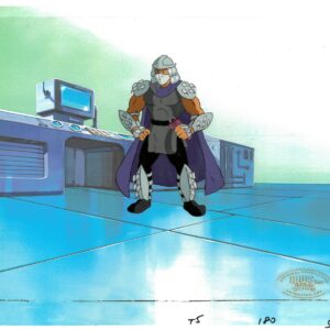 A TMNT Original Production Cel of Shredder with MWS Seal