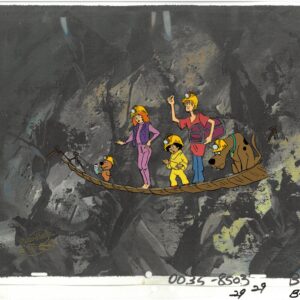 Scooby-Doo-Original Multi-Cel Production Set-Up with Matching Drawing & Hanna-Barbera Seal (c. 1985)