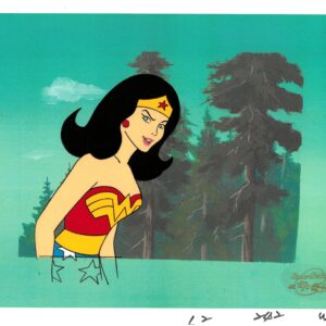 Super Friends Original Production Cel featuring Wonder Woman