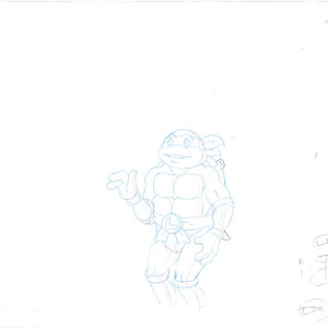 4 TMNT Original Production Drawings - Featuring Raphael, Donatello, Michelangelo & Leonardo - Image 4