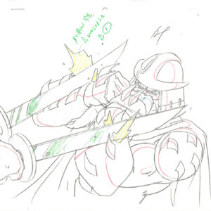 3 TMNT Original Production Drawings - Featuring Shredder