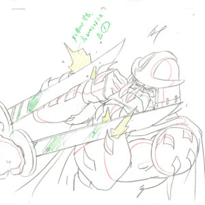 3 TMNT Original Production Drawings - Featuring Shredder - Image 3