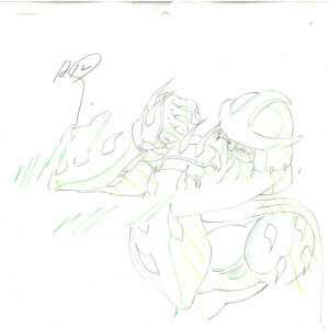 3 TMNT Original Production Drawings - Featuring Shredder - Image 3