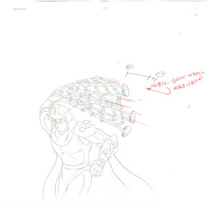 4 TMNT Original Production Drawings - Featuring Shredder - Image 5