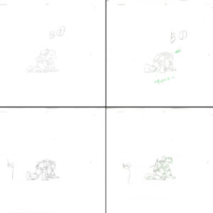 4 TMNT Original Production Drawings - Featuring Leonardo