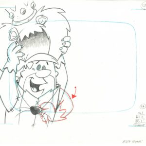 Flintstones -2 Signed Original Barney Rubble & Production Drawings-Jungle- Scott Shaw