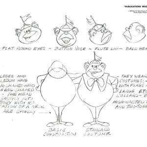 Disney -Alice and Wonderland 3 Model Sheets 1981 - Copyright - Image 3