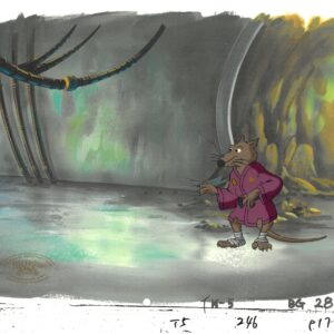 A TMNT Original Production Cel with Splinter (MWS Seal)