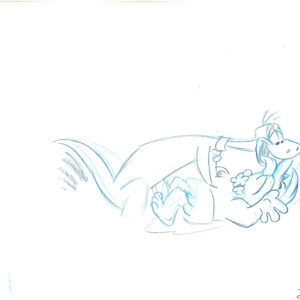 Flintstones -4 Original Production Drawings-Dino and Barney - Image 4