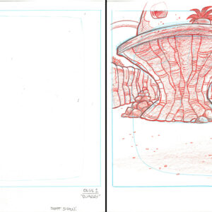 Flintstones -2 Signed Original Production Drawings-Quarry