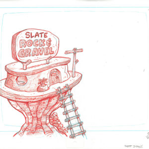 Flintstones -2 Signed Original Production Drawings-Quarry - Image 3