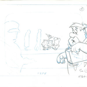 Flintstones -2 Original Production Drawings-Fred Flintstone - Image 3