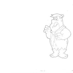 Flintstones -3 Original Production Drawings-Fred Flintstone