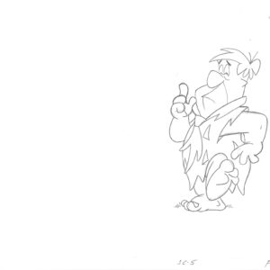 Flintstones -3 Original Production Drawings-Fred Flintstone