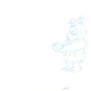 Flintstones -3 Original Production Drawings-Fred Flintstone