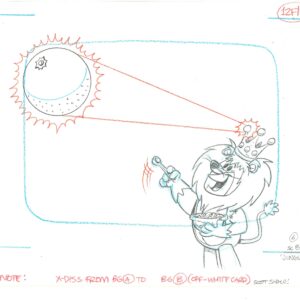 Flintstones -2 Signed Original Barney Rubble Production Drawings-Jungle- Scott Shaw - Image 3