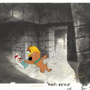 Scooby-Doo-Original Production Cel/Drawing with Hanna-Barbera Seal (c. 1985) Scrappy