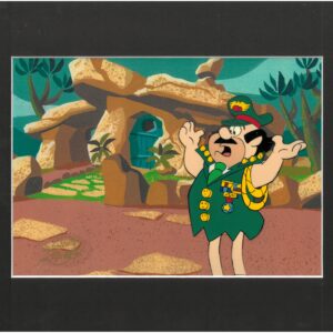 Flintstones-Original Production Cel/Drawing with Official Hanna-Barbera Seal