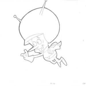 Flintstones -4 Original Production Drawings-Gazoo - Image 5