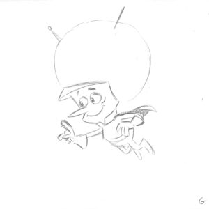 Flintstones -4 Original Production Drawings-Gazoo - Image 4