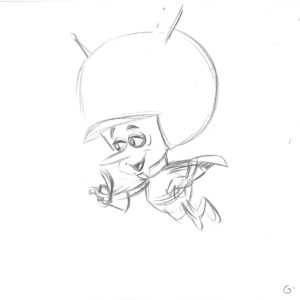 Flintstones -4 Original Production Drawings-Gazoo - Image 3