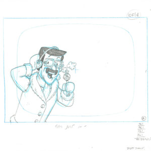 Flintstones - 2 Signed Original Production Drawings-Blizzard Episode - Image 3