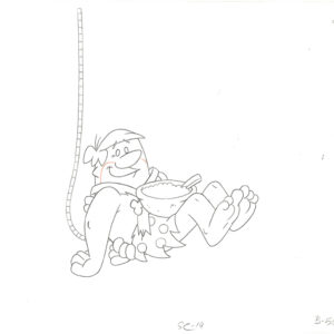 Flintstones -5 Original Production Drawings-Barney Rubble - Episode Troll - Image 5