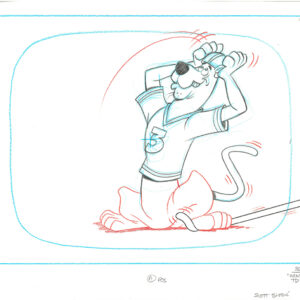 Scooby-Doo-3 Hanna-Barbera Original Production Drawings for Purina Commericial - Signed - Image 4