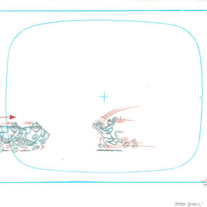 Scooby-Doo-3 Hanna-Barbera Original Production Drawings for Purina Commericial - Signed - Image 3