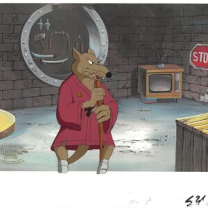 Splinter of TMNT Turtles - Original Production Cel with MWS Seal - Image 1