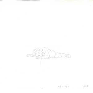 A TMNT Original Multi-Cel Production Set-Up & Matching Drawing-Casey Jones with MWS Seal - Image 2