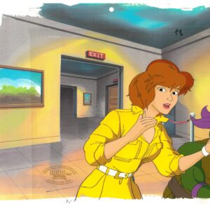 April of TMNT Turtles - Original Production Cel with MWS Seal - Image 1