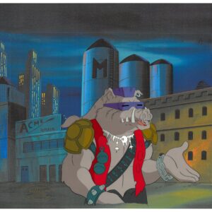 Bebop of TMNT Turtles - Original Production Cel with MWS Seal - Image 1