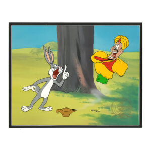 Warner Bros. 50th Anniversary - A Lad In His Lamp - Hand-Painted Cel -Robert McKimson