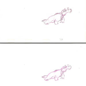 Badger - 2 Original Amos Production Drawings from the Walt Disney 1981 Movie "The Fox and the Hound" - Image 1