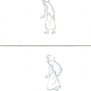Eilonwy-2 Original Production Disney Drawings from the Black Cauldron (1985)