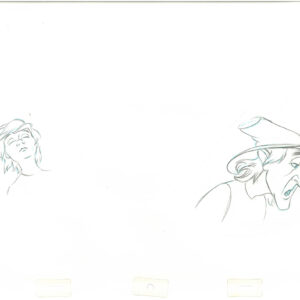 Fflewddur Fflam and Taran-3 Original Production Disney Drawings from the Black Cauldron (1985) - Image 4