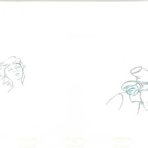 Fflewddur Fflam and Taran-3 Original Production Disney Drawings from the Black Cauldron (1985) - Image 3